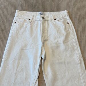 Zara Women's White Flare Jeans